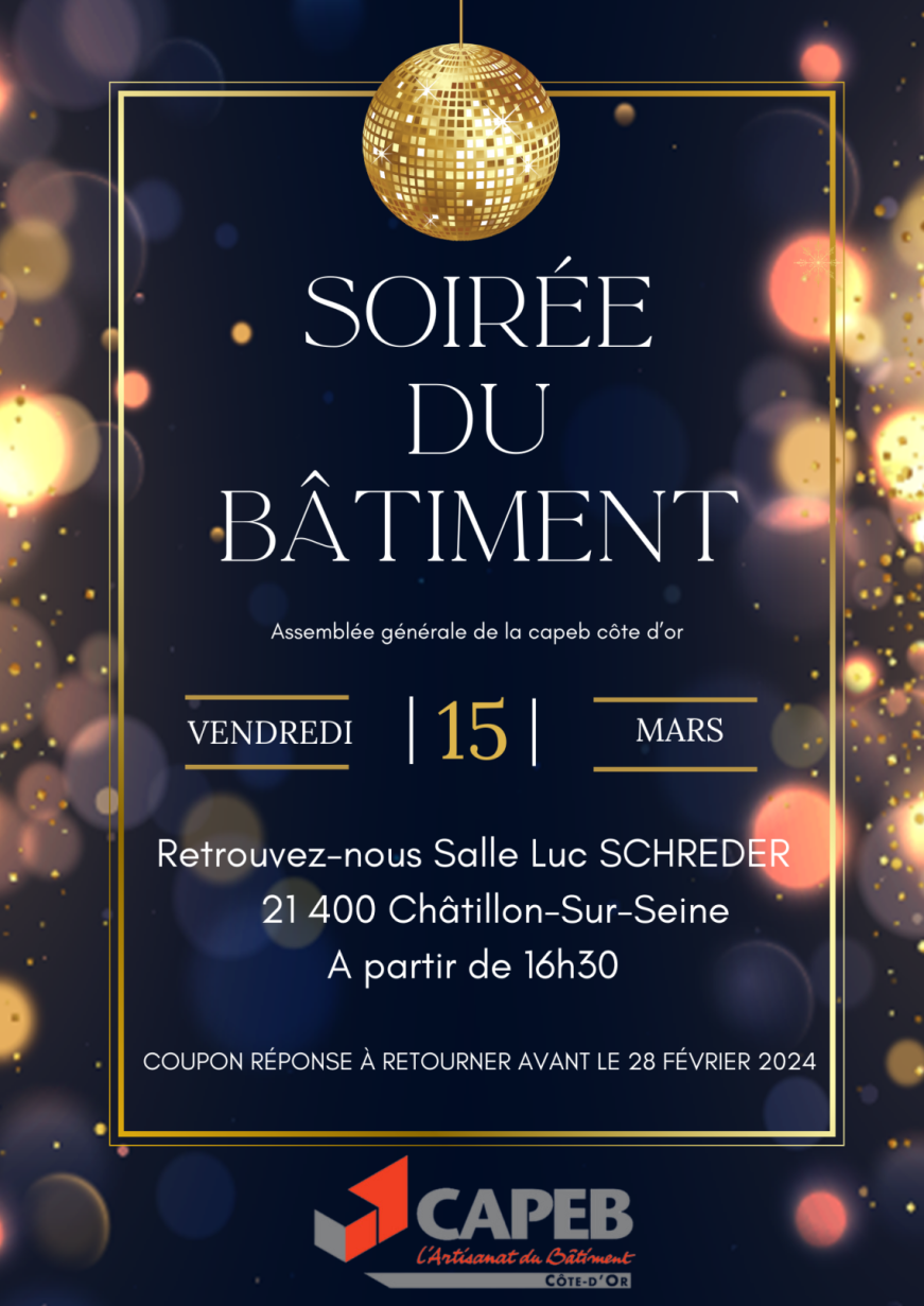affiche soirée du batiment