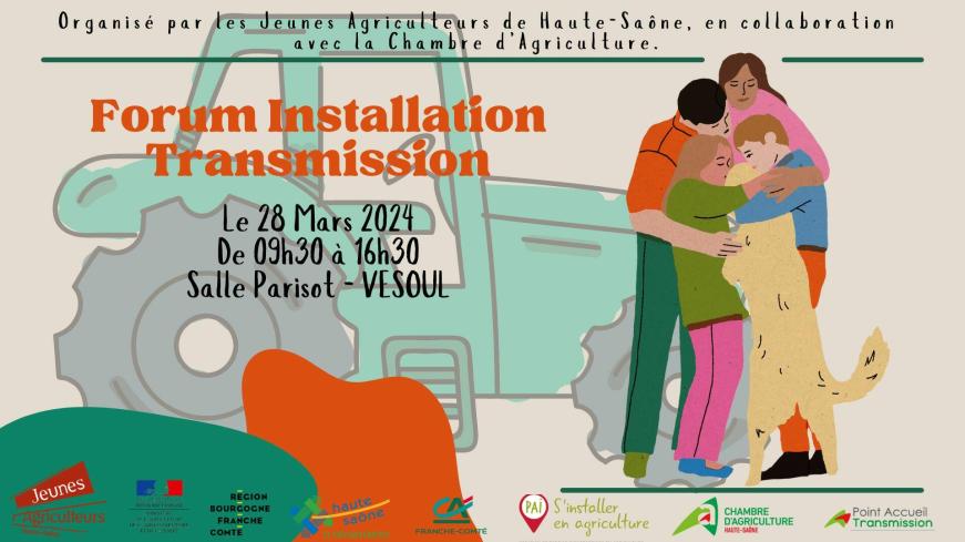 affiche du forum installation transmission à Vesoul