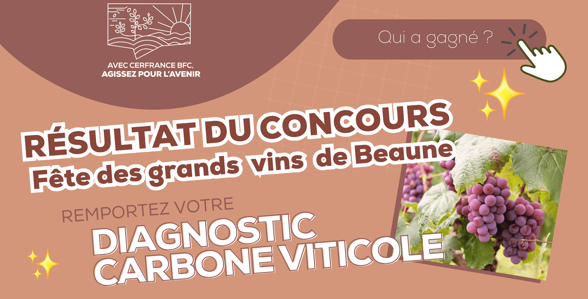 Gagnante du concours "carbone viticole"