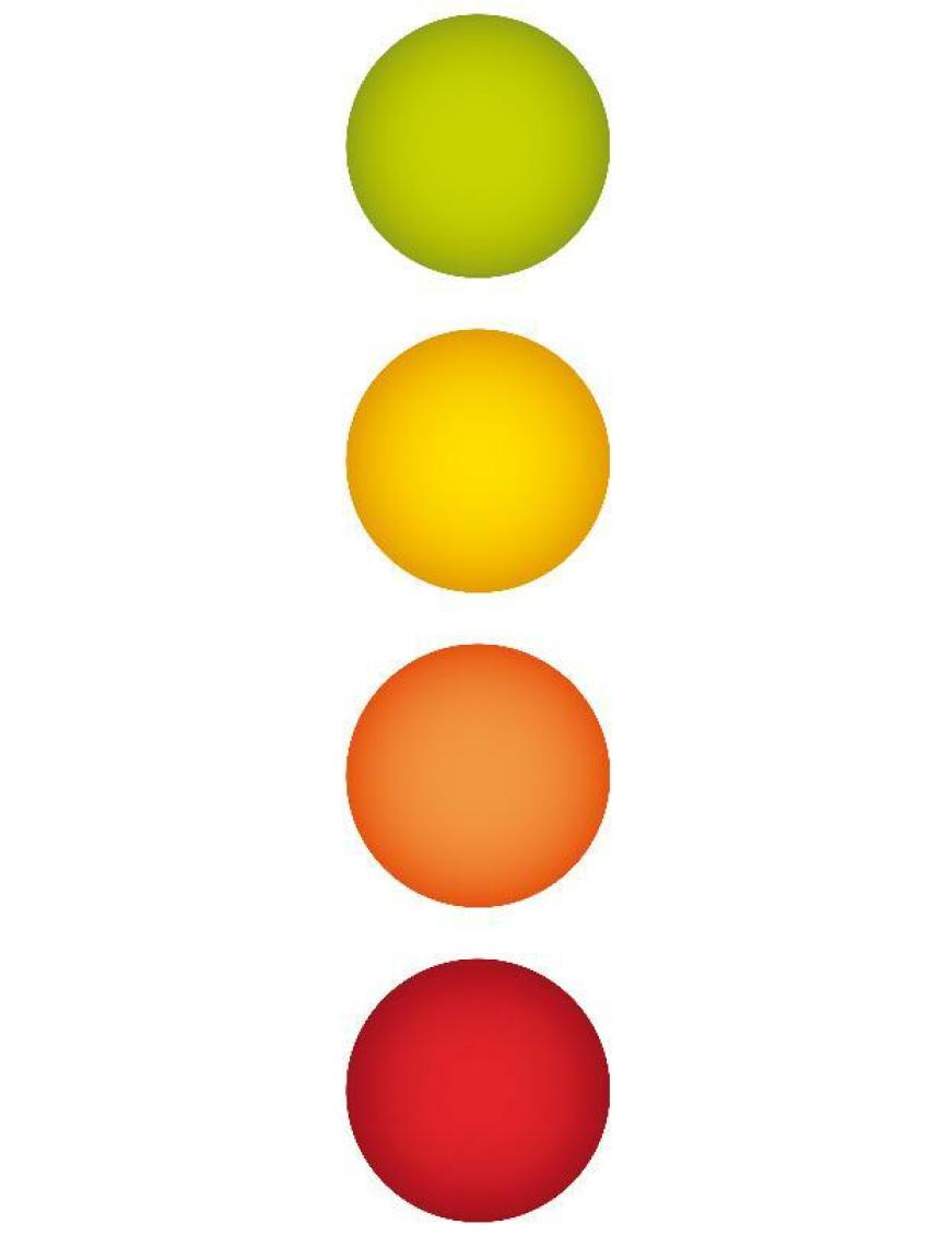 points rouge jaune orange rouge