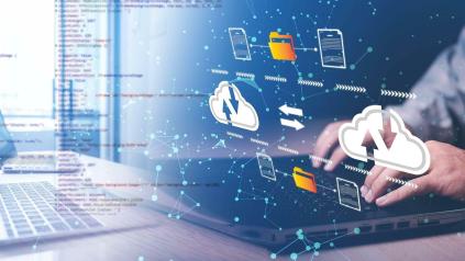 illustration de transmission de données informatiques